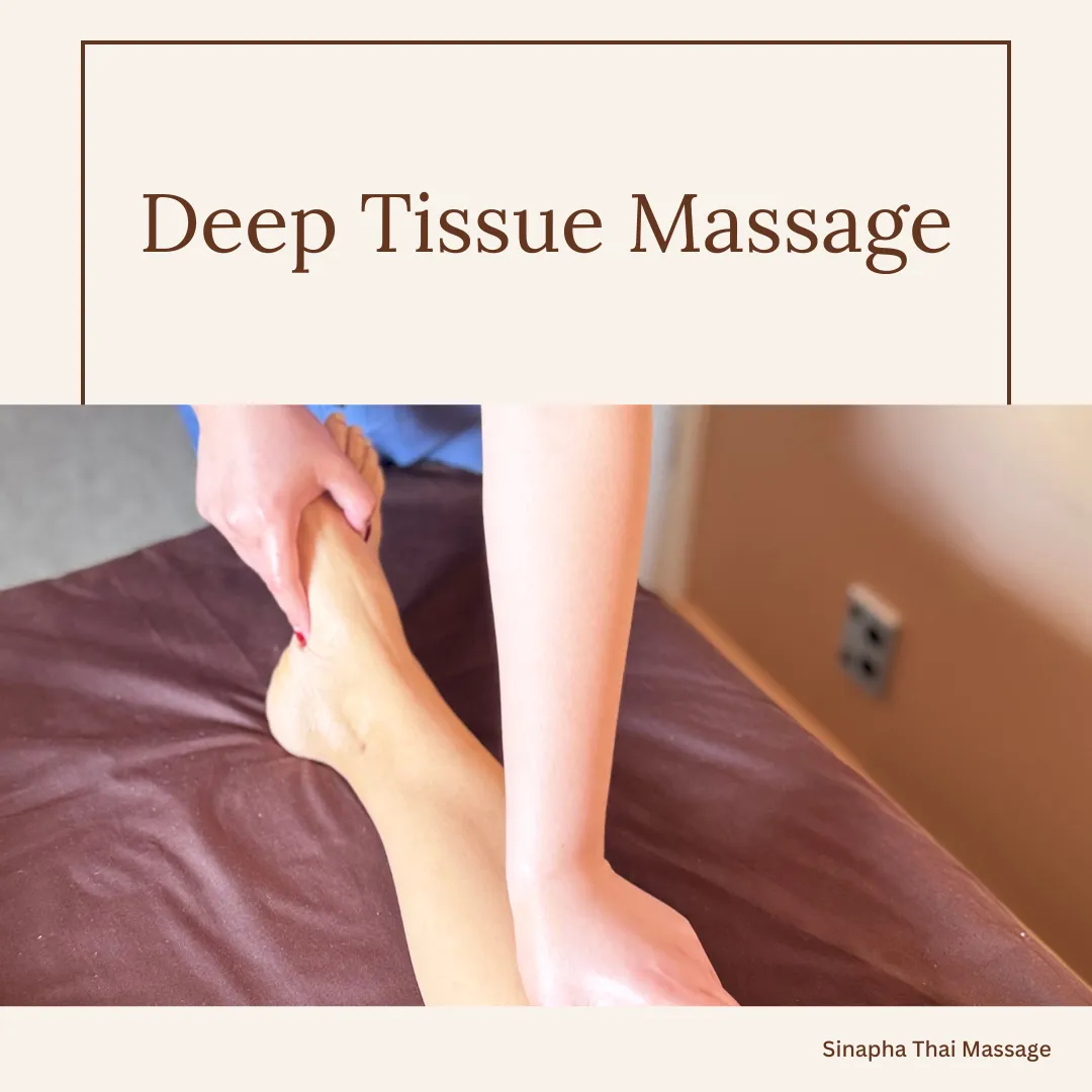 deep tissue massage graphic hero with kitty massaging a client