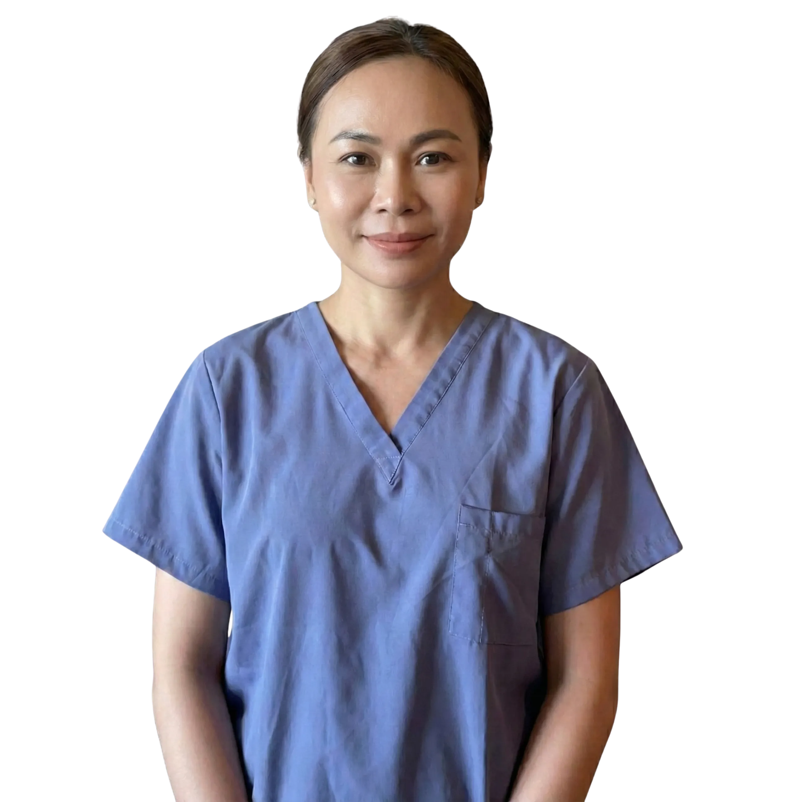 half body shot of vasi massage therapist