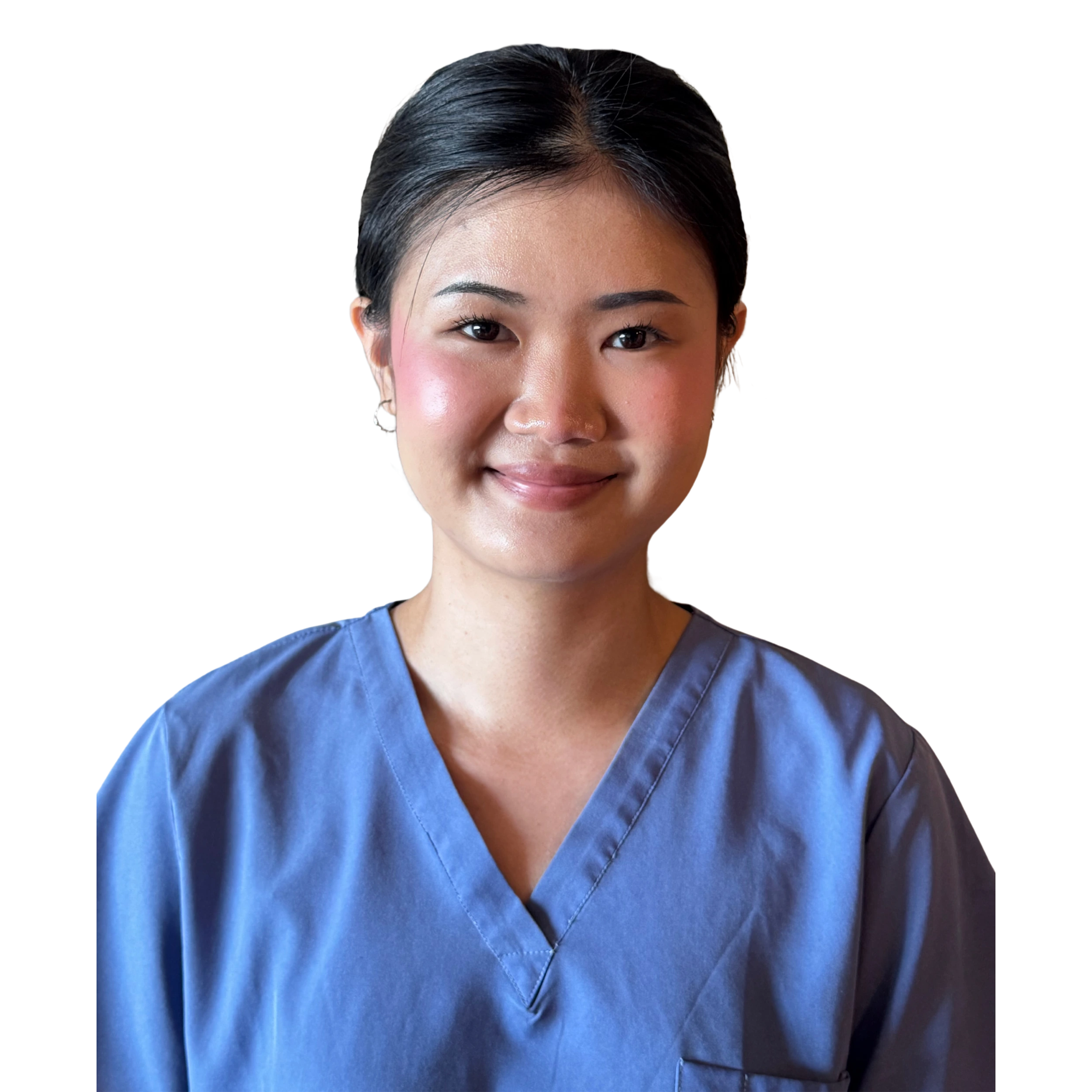 photograph of thai massage therapist kitty smiling half head shot